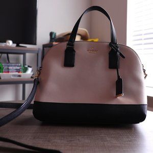 kate spade black & white purse